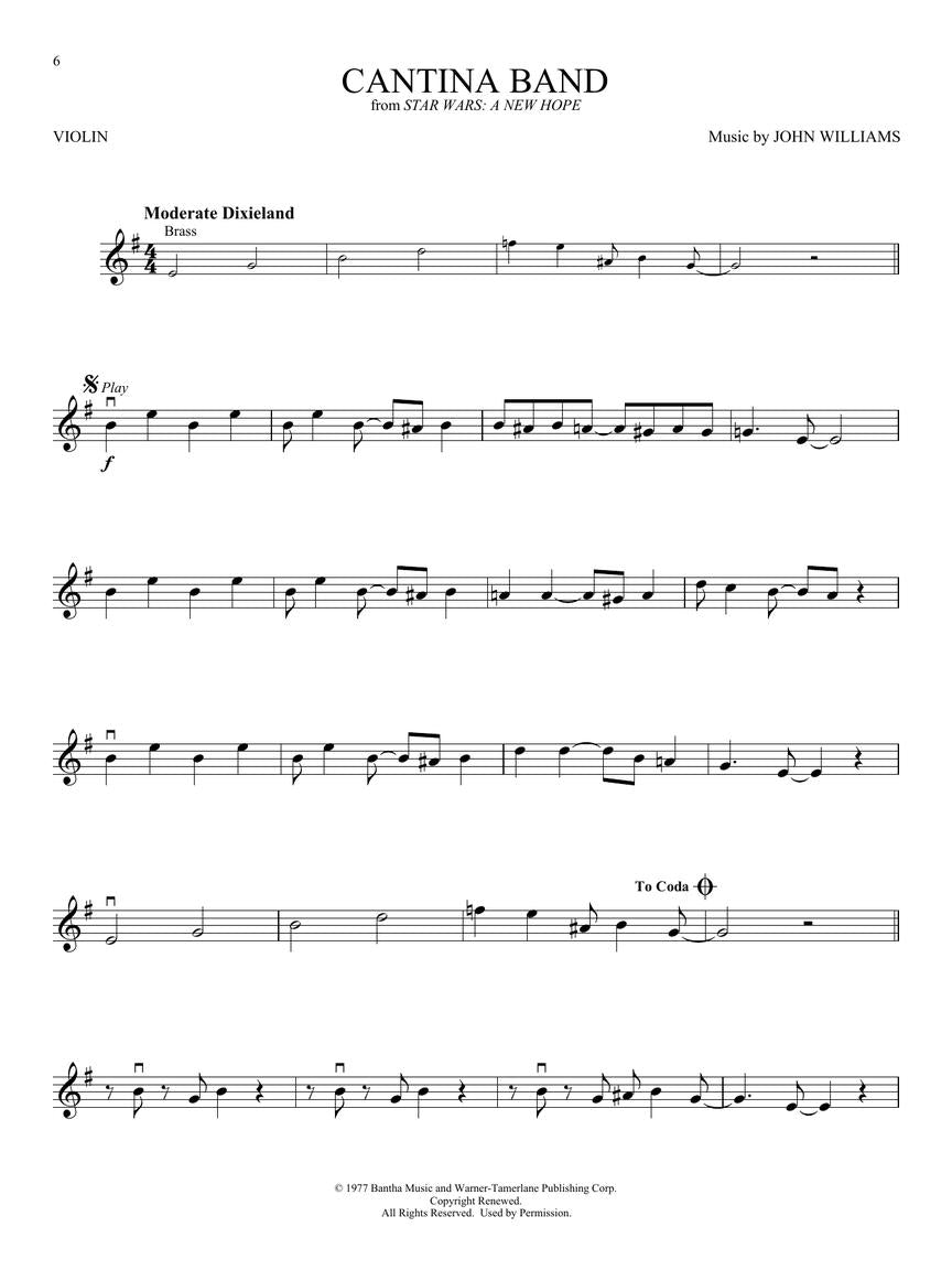 Star Wars Instrumental Play Along Violin Book/Ola