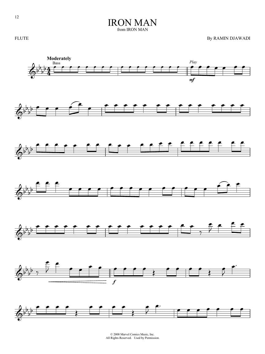 Superhero Themes Instrumental - Play Along Flute Book/Ola