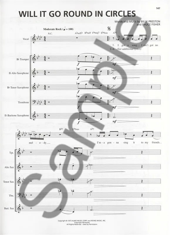 Pop Rock Horn Section Transcribed Scores