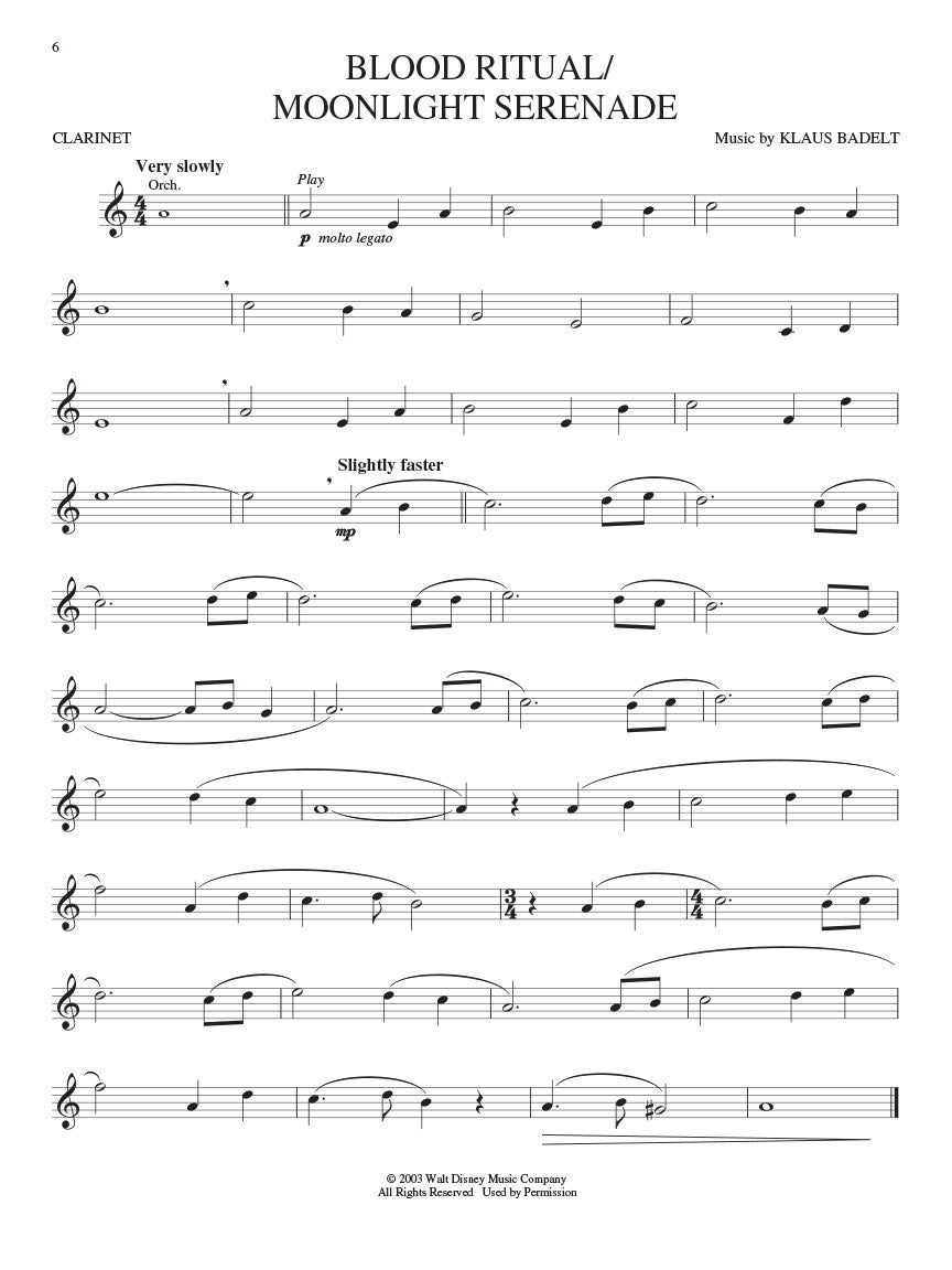 Pirates Of The Caribbean For Clarinet Play Along Book/Ola