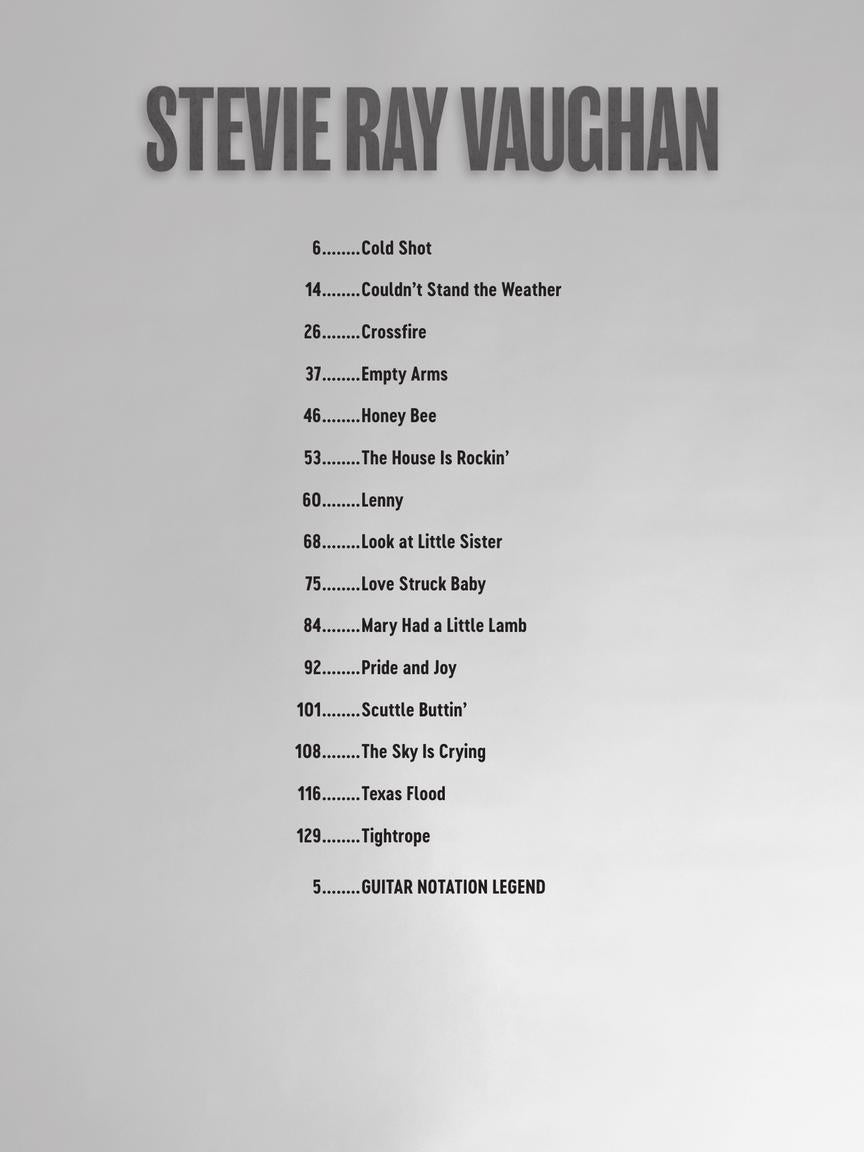 Stevie Ray Vaughan - Deluxe Guitar Play Along Volume 27 Book/Ola