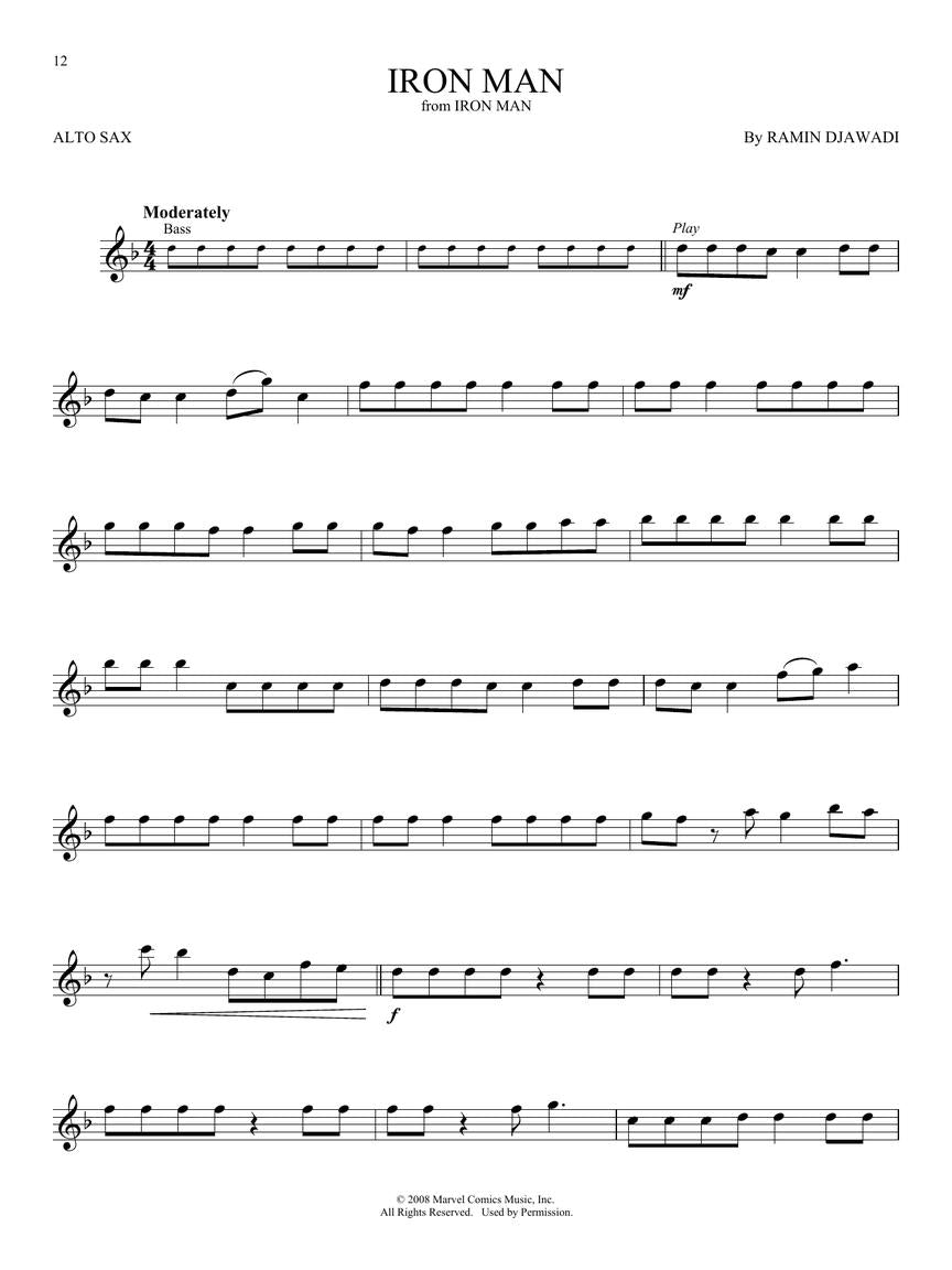 Superhero Themes Instrumental - Play Along Alto Saxophone Book/Ola