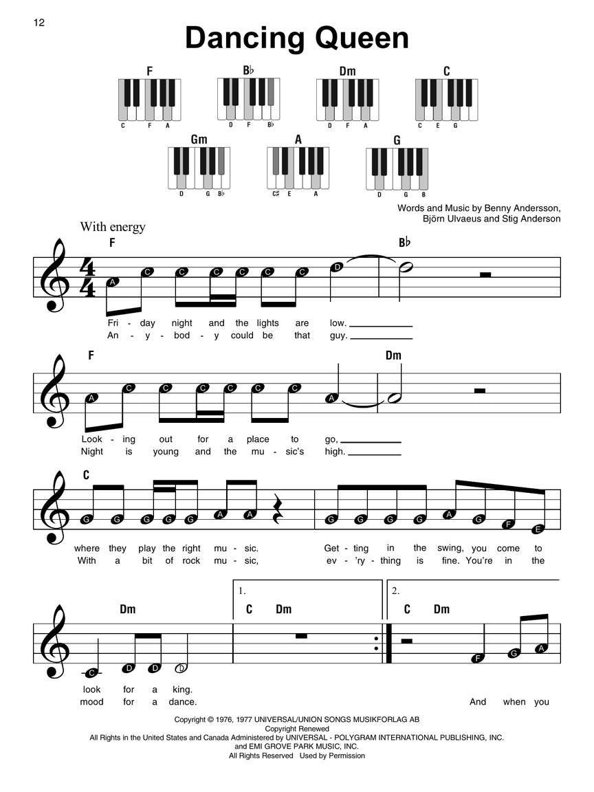 Popular Melodies - Super Easy Piano Songbook (49 Songs)