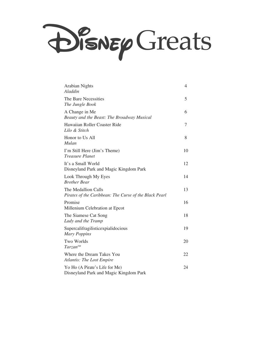 Disney Greats For Oboe - Play Along Book/Ola