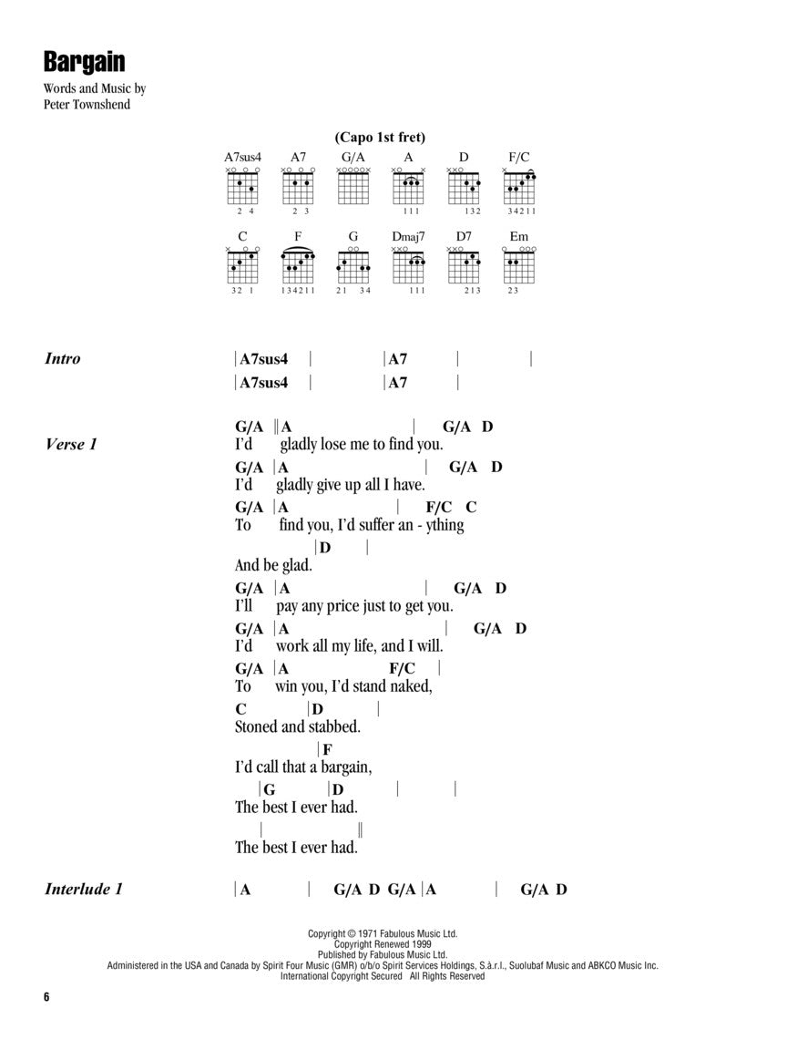 The Who - Strum & Sing Guitar Book