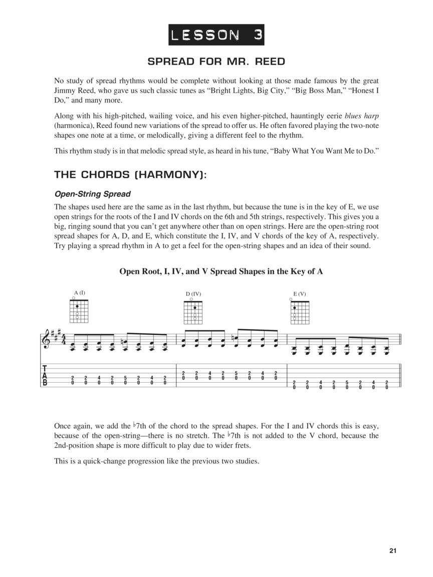 Blues Rhythms You Can Use - Guitar Book/Ola