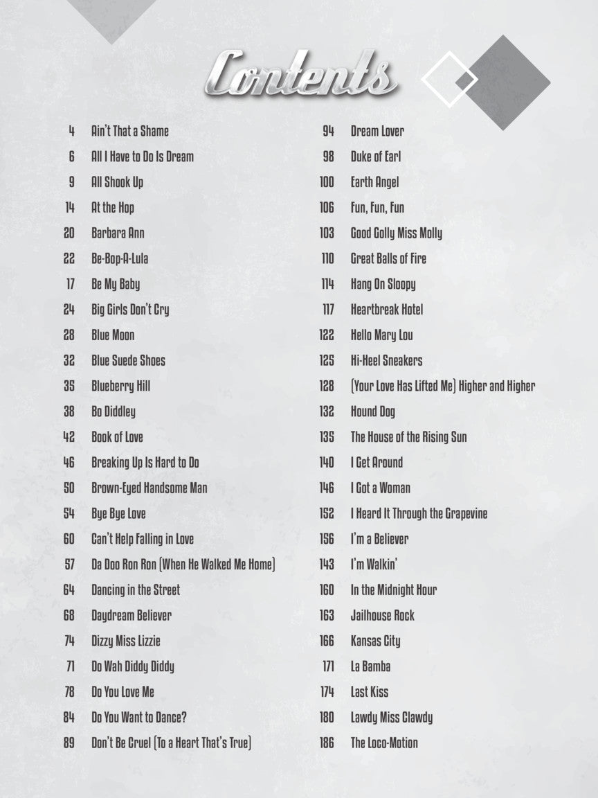 100 Rock n Roll Standards PVG Book