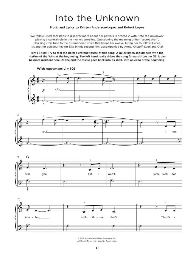 The Frozen Collection - For Really Easy Piano Book