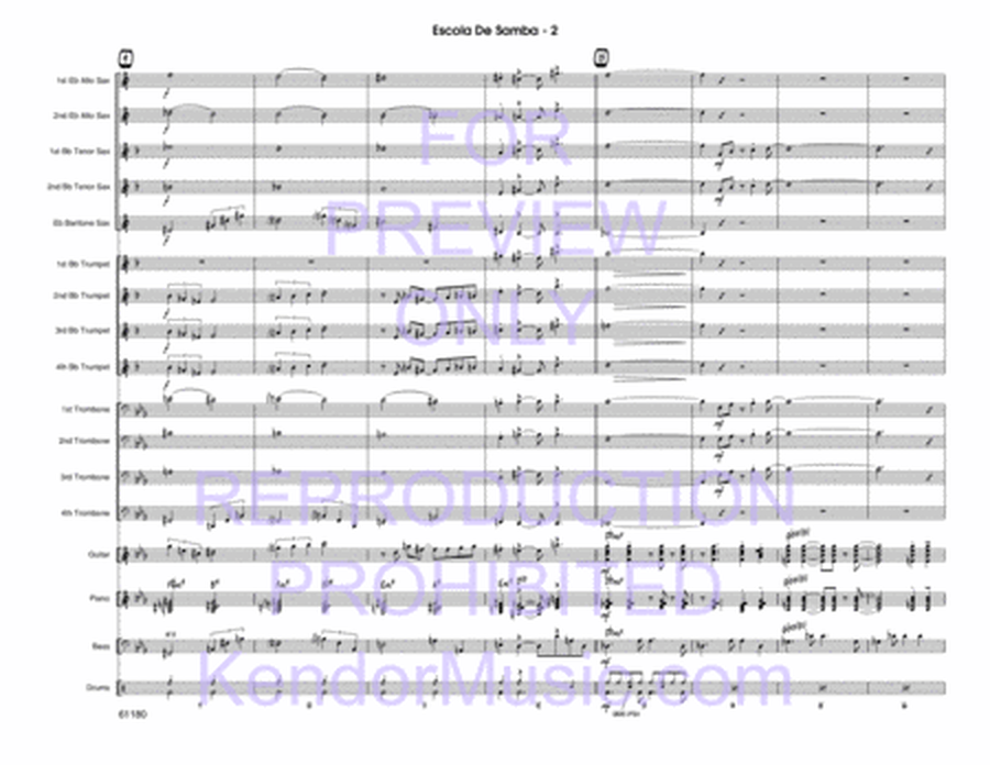 Escola Da Samba - Jazz Ensemble Level 3-4 Score/Parts