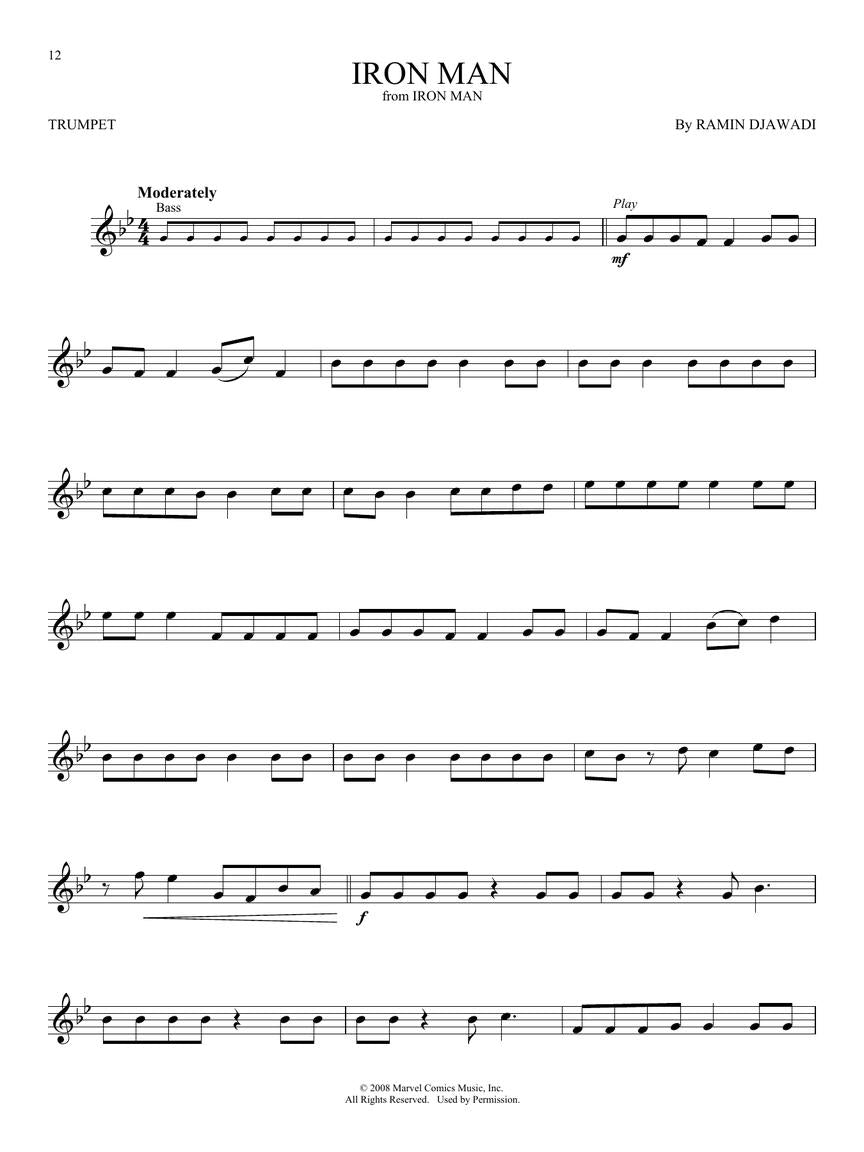 Superhero Themes Instrumental - Play Along Trumpet Book/Ola