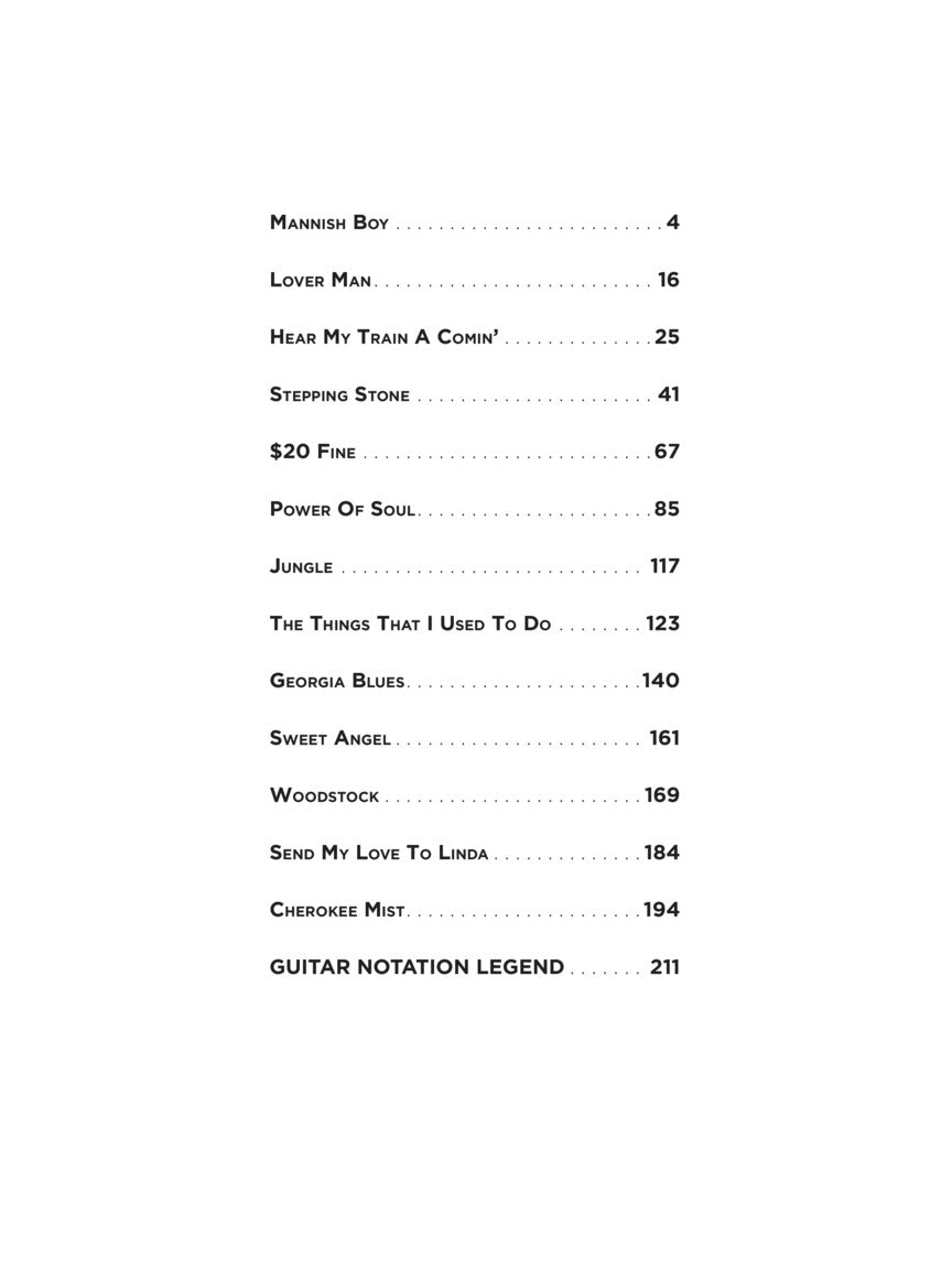 Jimi Hendrix - Both Sides Of The Sky Guitar Tab Book