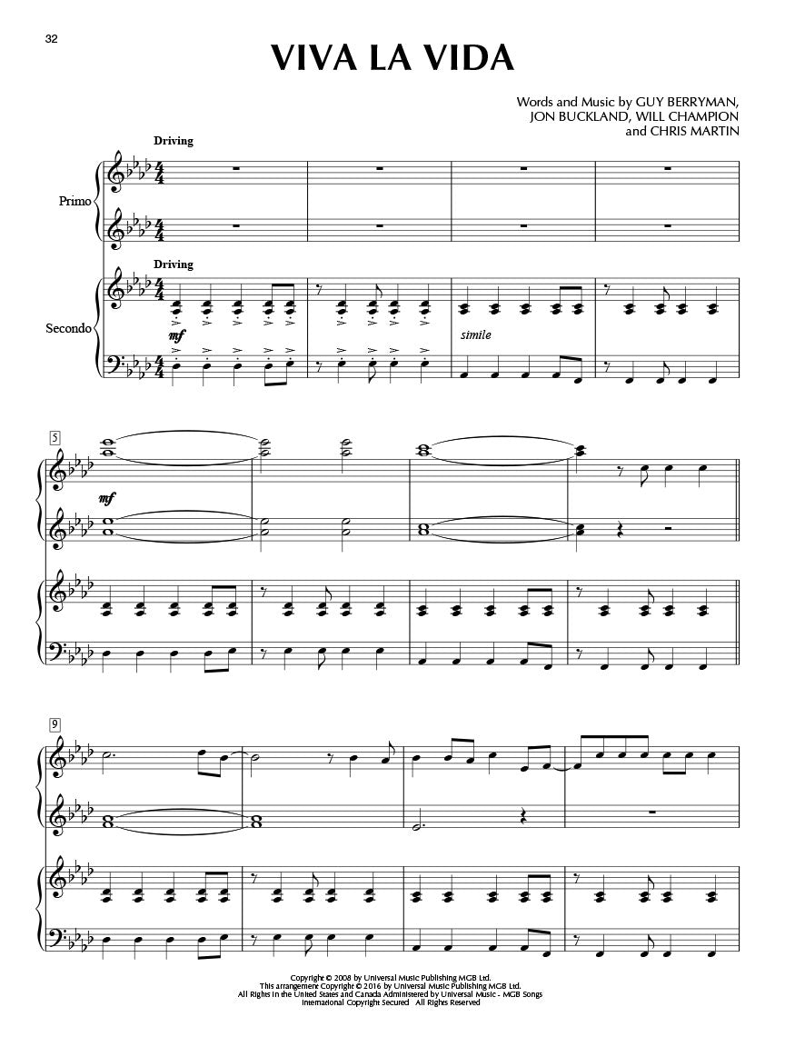 Coldplay Piano Duet Playalong V46 Bk/Ola