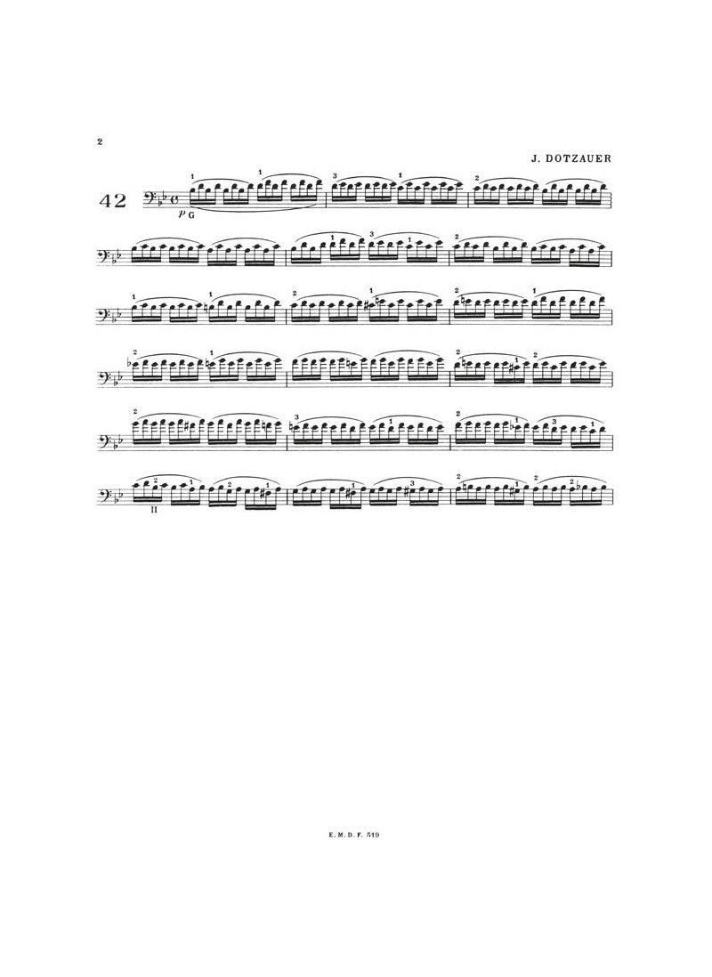 Feuillard - Technique Of Cello Volume 3 Book