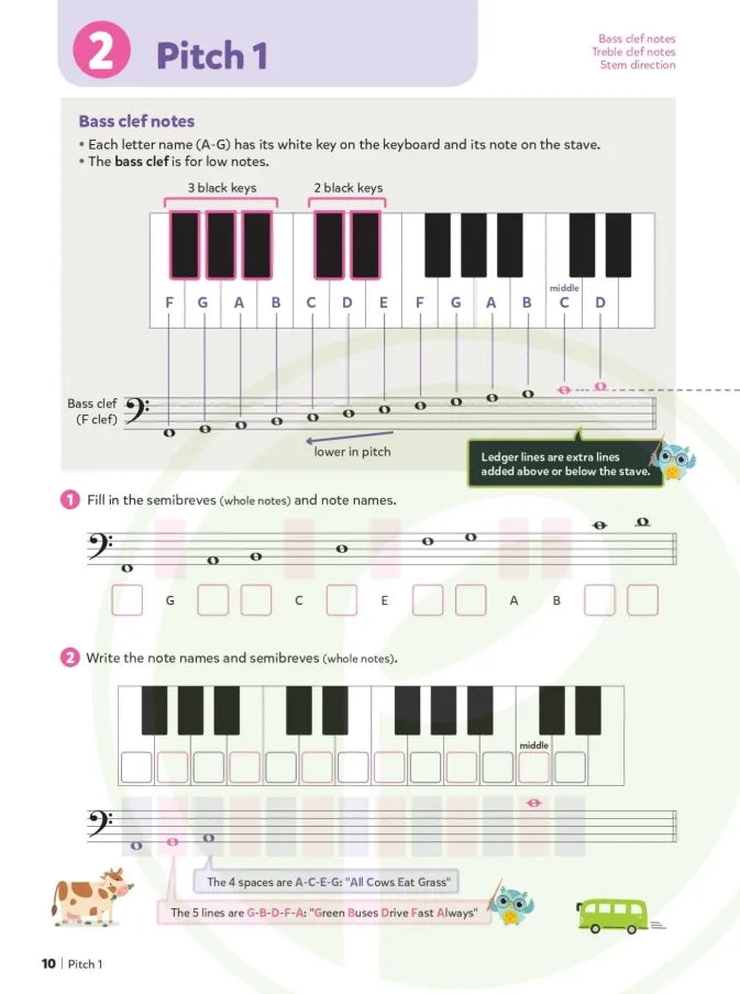 Music Theory For Young Musicians - Grade 1 Book (New 2024 Revised 4th Edition)