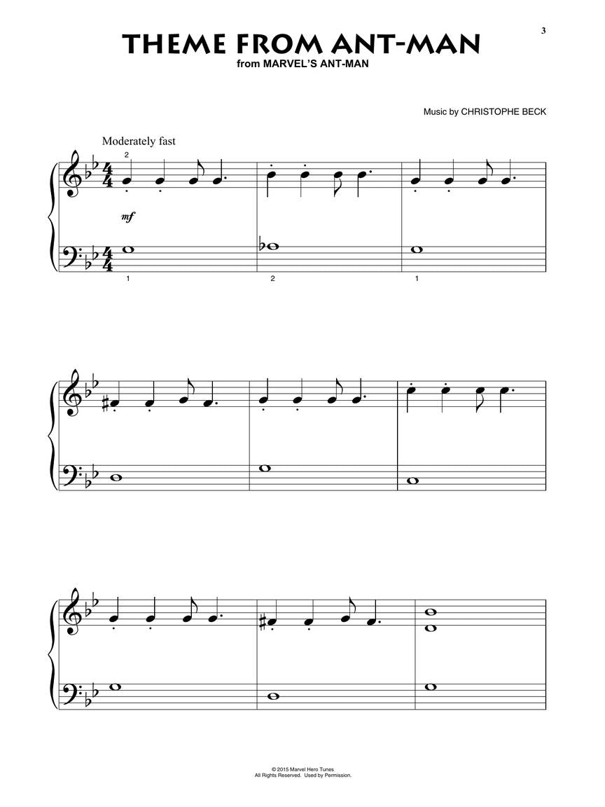 Superhero Themes - Beginning Piano Solo Book