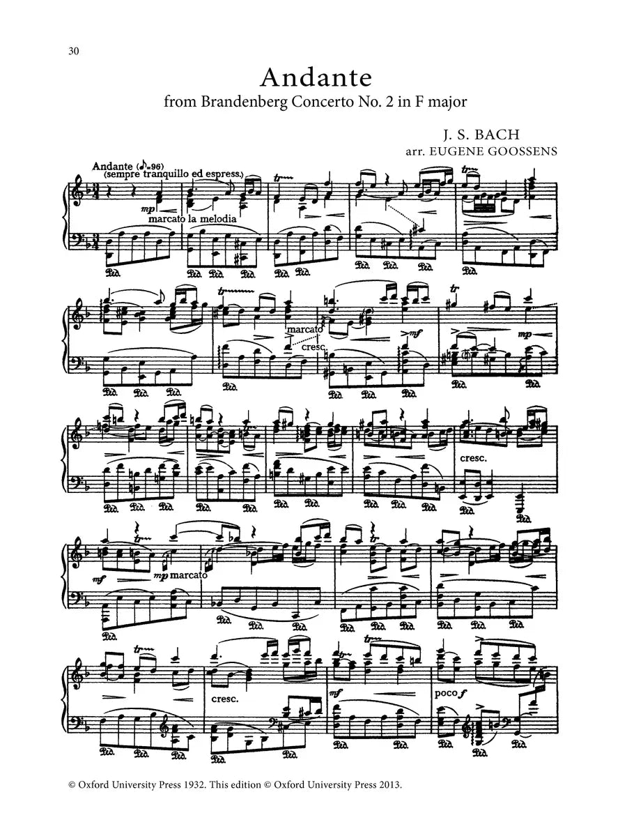 A Bach Book For Harriet Cohen - Piano