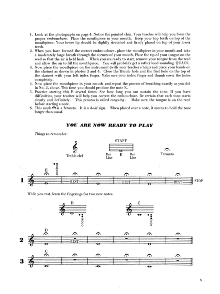 Learn To Play The Clarinet Book 1