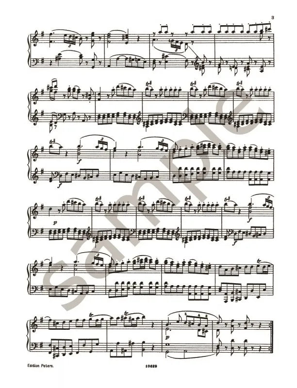 Mozart - Eine Kleine Nachtmusik For Piano Book