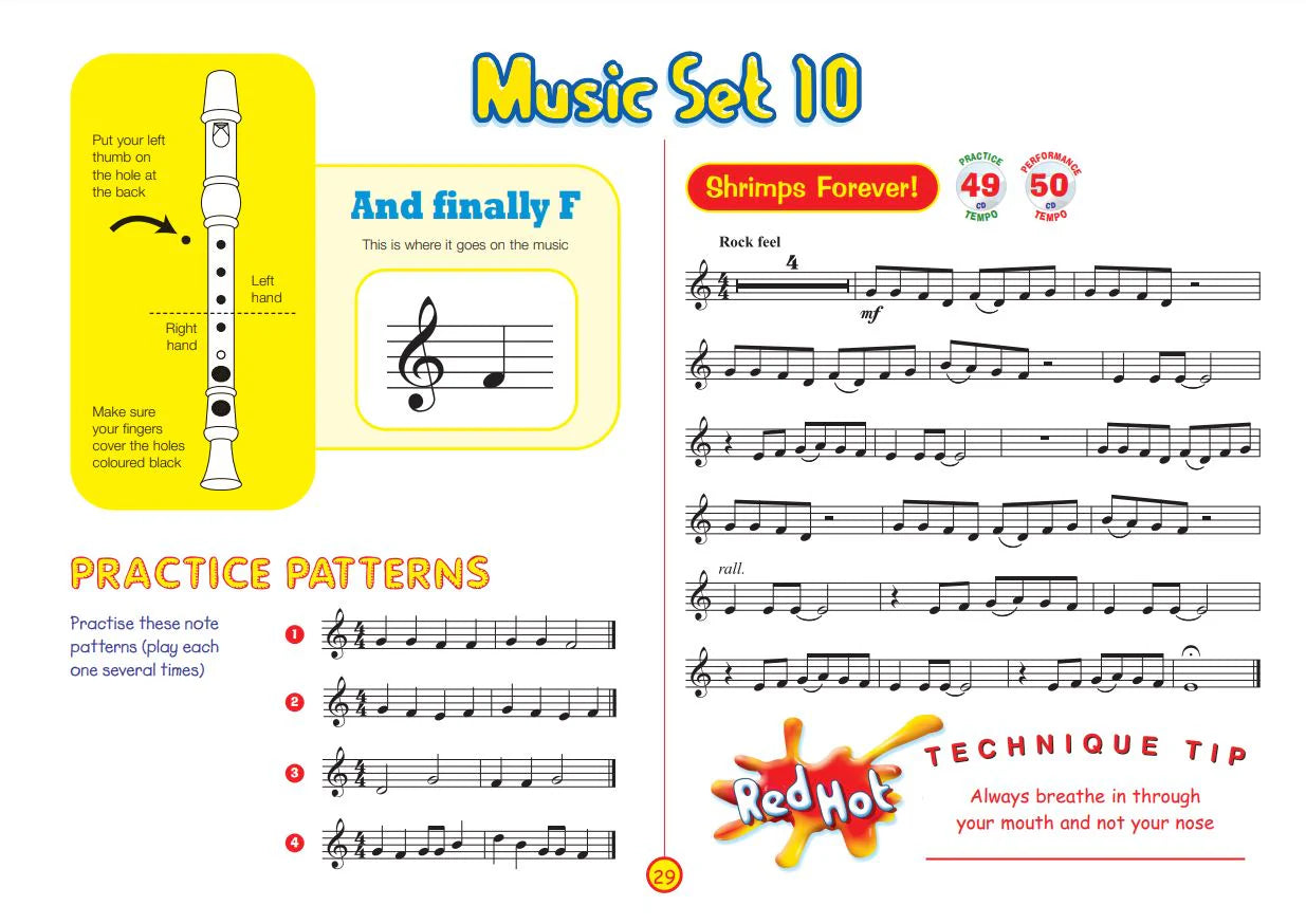 Red Hot Recorder - Tutor 1 Student Book/CD