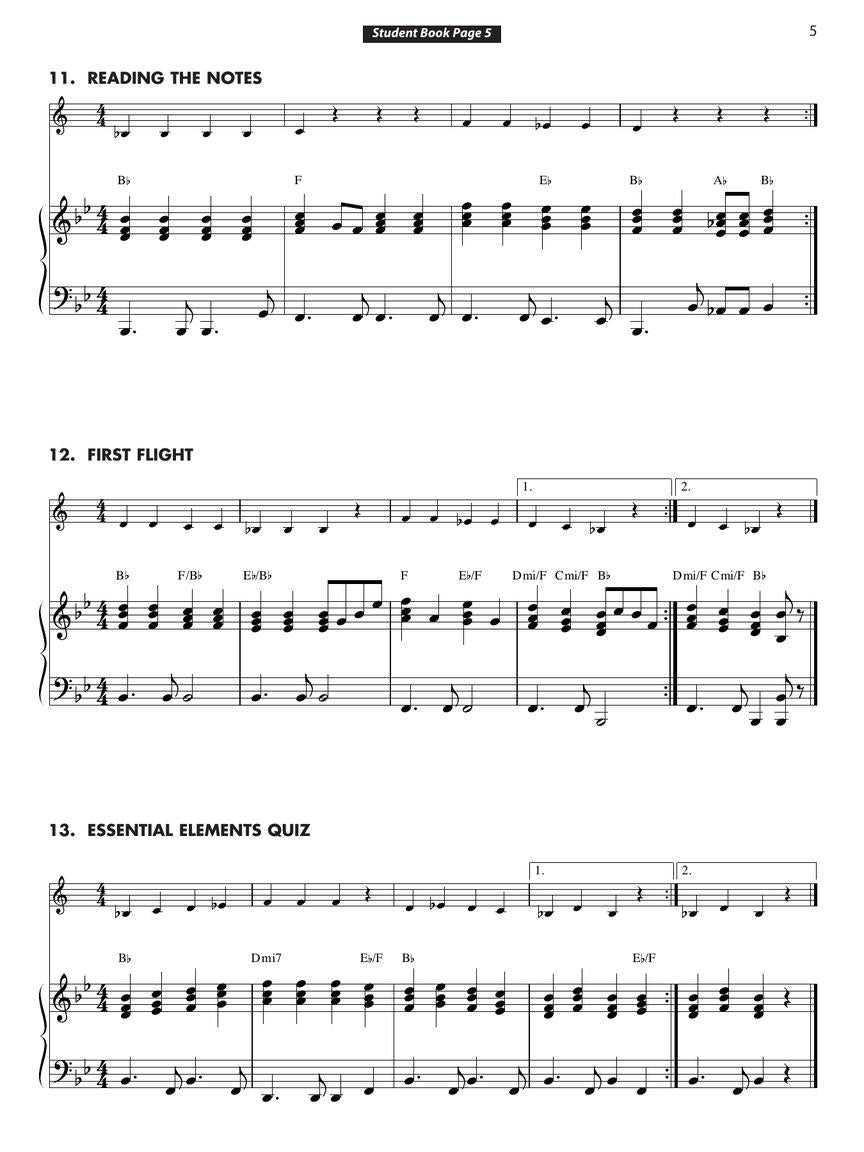 Essential Elements 2000 Bk1 Piano Accompaniment