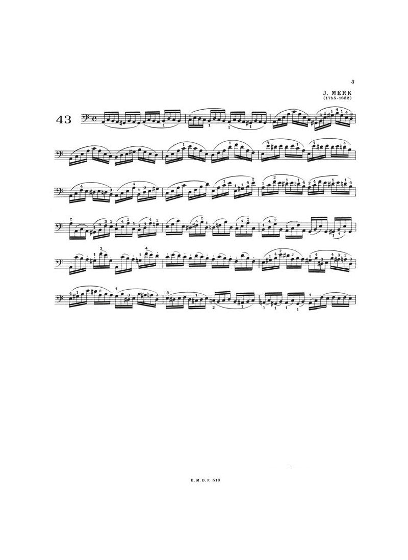 Feuillard - Technique Of Cello Volume 3 Book