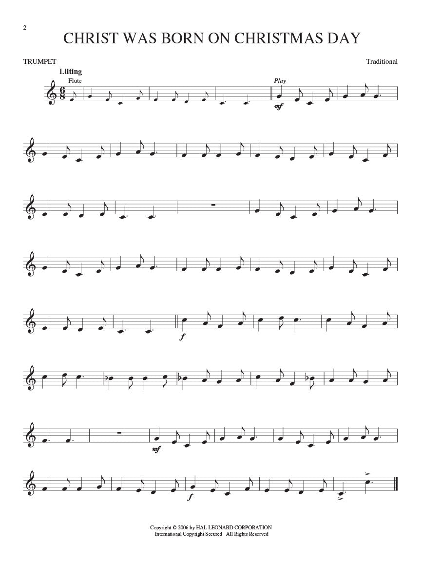 Christmas Carols For Trumpet Book/Ola