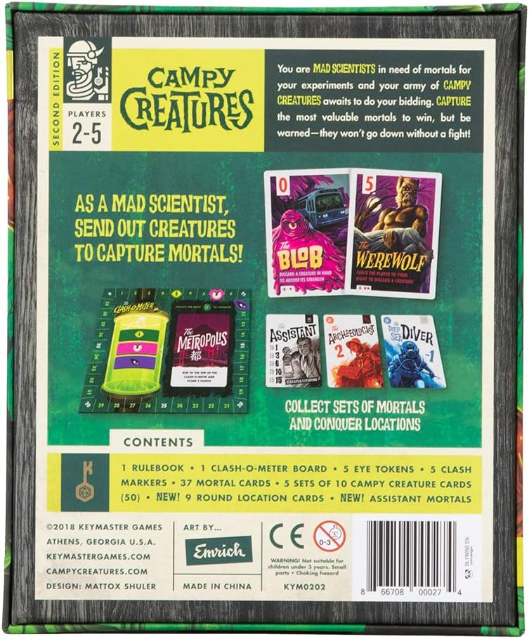 Boardgame: Campy Creatures 2nd Edition