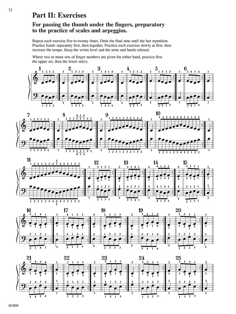 Schmitt Preparatory Exercises Op 16 For Piano Book