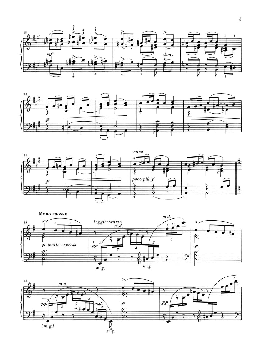 Tchaikovsky - Seasons Op 37B For Piano - Urtext Edition Book