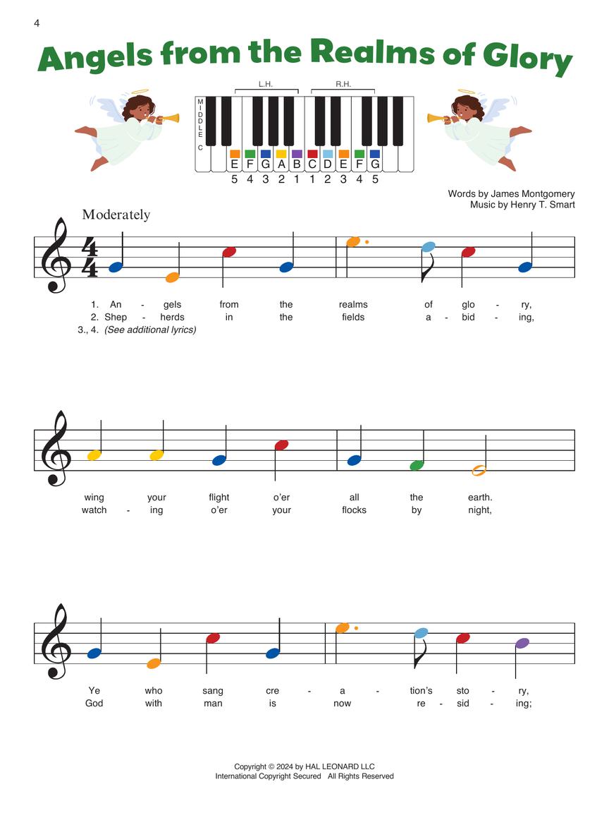 Piano by Color Book - Learn 27 Christmas Carols Instantly