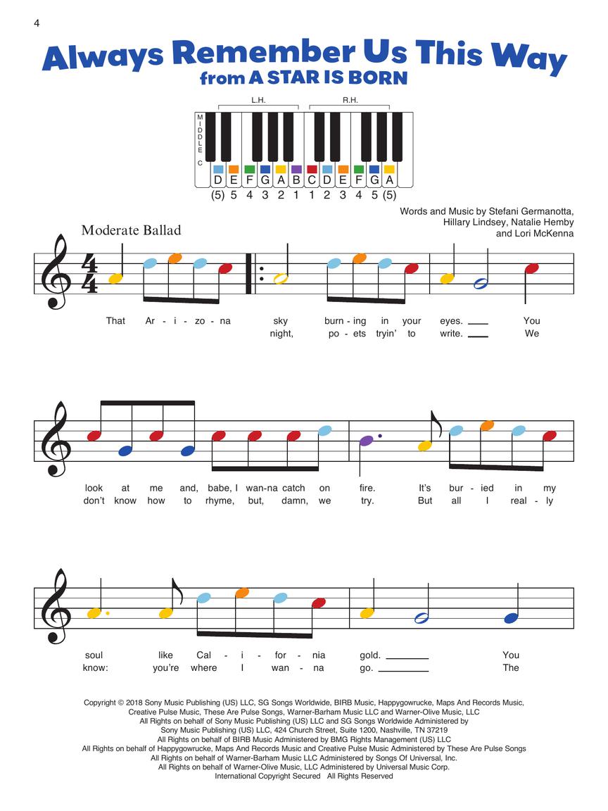 Pop Songs By Color Book - Play 23 Pop Songs Instantly