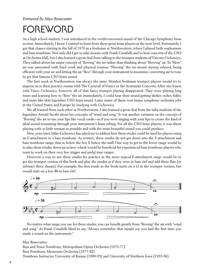 Fundamental Studies for the Developing Trombone Player Book/Audio