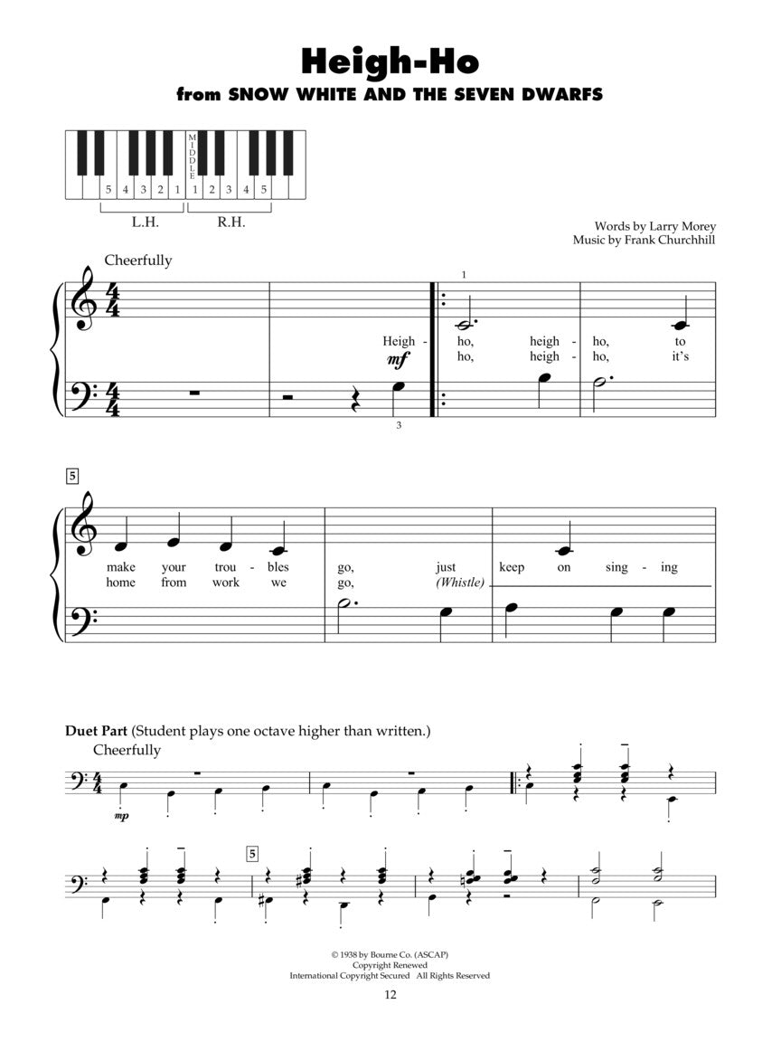 Disney Songs - 5 Finger Piano Book (2nd Edition)