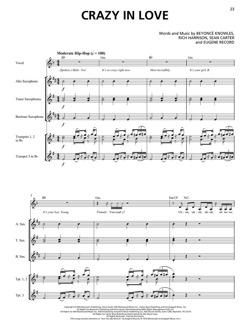 Pop Hits Horn Section Transcribed Scores