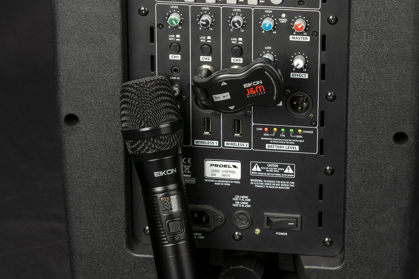 Eikon EKJMA Handheld Microphone UHF Wireless System