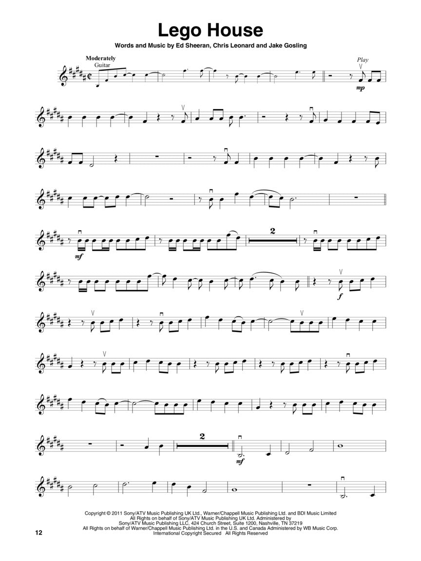 Ed Sheeran Violin Playalong V75 Bk/Ola