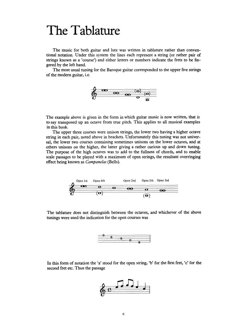 The Baroque Guitar Book/Ola (Frederick Noad Guitar Anthology Series)