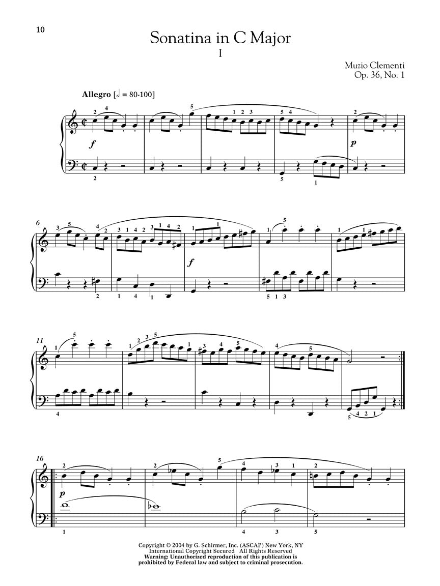 Clementi - Sonatinas Op 36 Piano Bk/Ola Spe