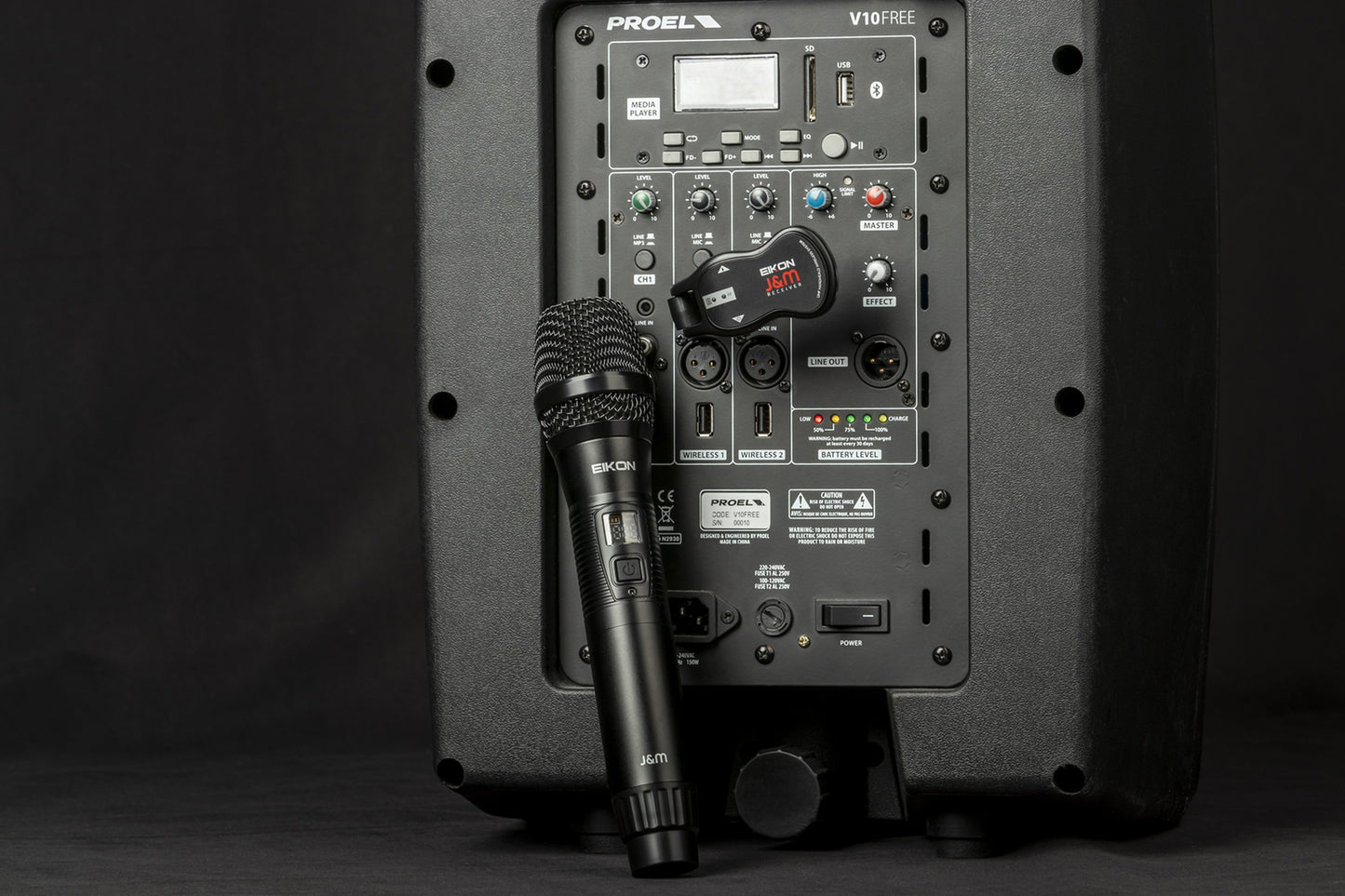 Eikon EKJMA Handheld Microphone UHF Wireless System