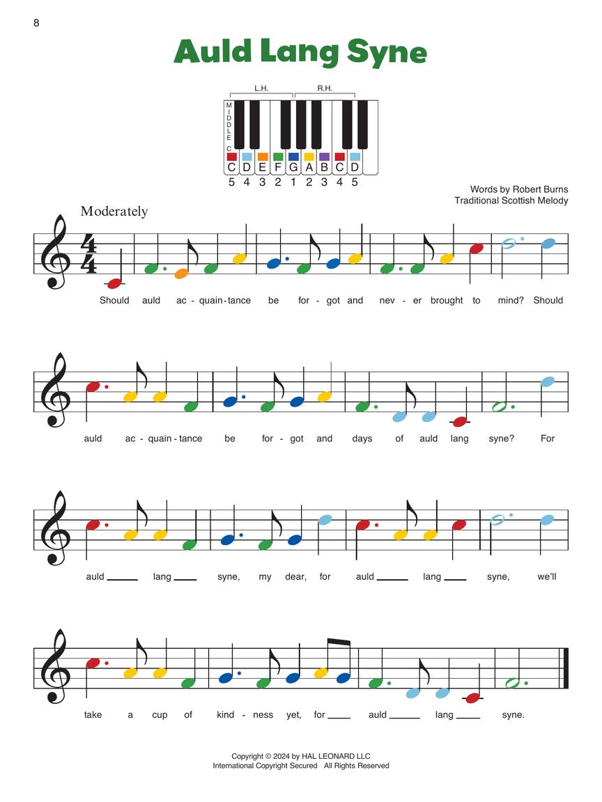 Piano by Color Book - Learn 27 Christmas Carols Instantly