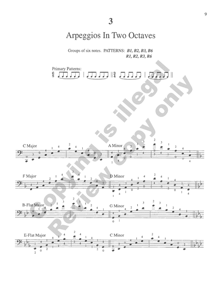 The Galamian Scale System For Cello - Volume 1 Book