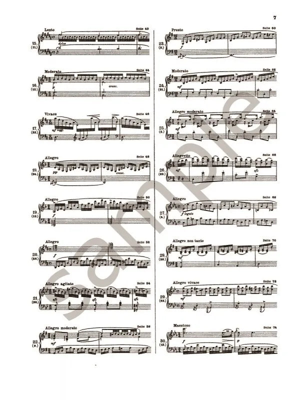 Johann Baptist Cramer - 60 Selected Studies For Piano Book