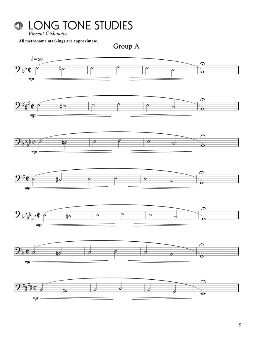 Fundamental Studies for the Developing Trombone Player Book/Audio