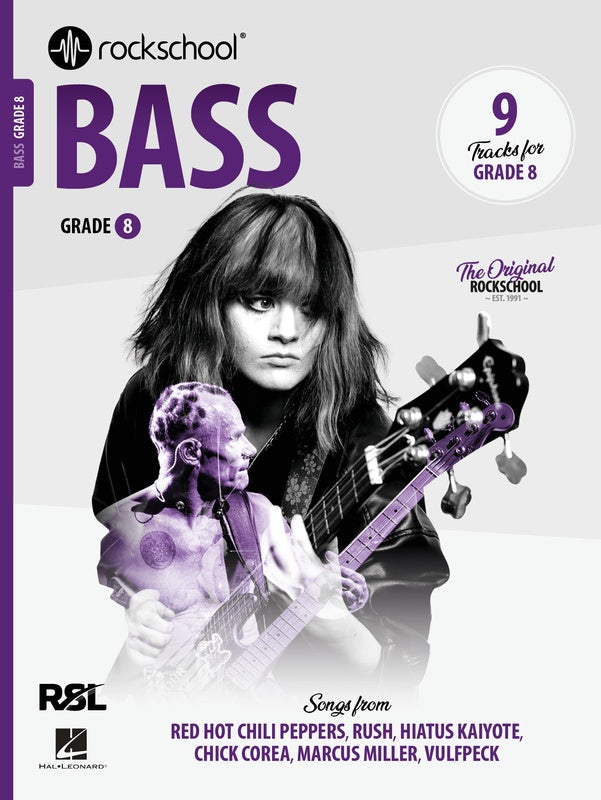 Rockschool Bass 2024+ - Teacher Bundle A (Debut to Grade 8 Books)