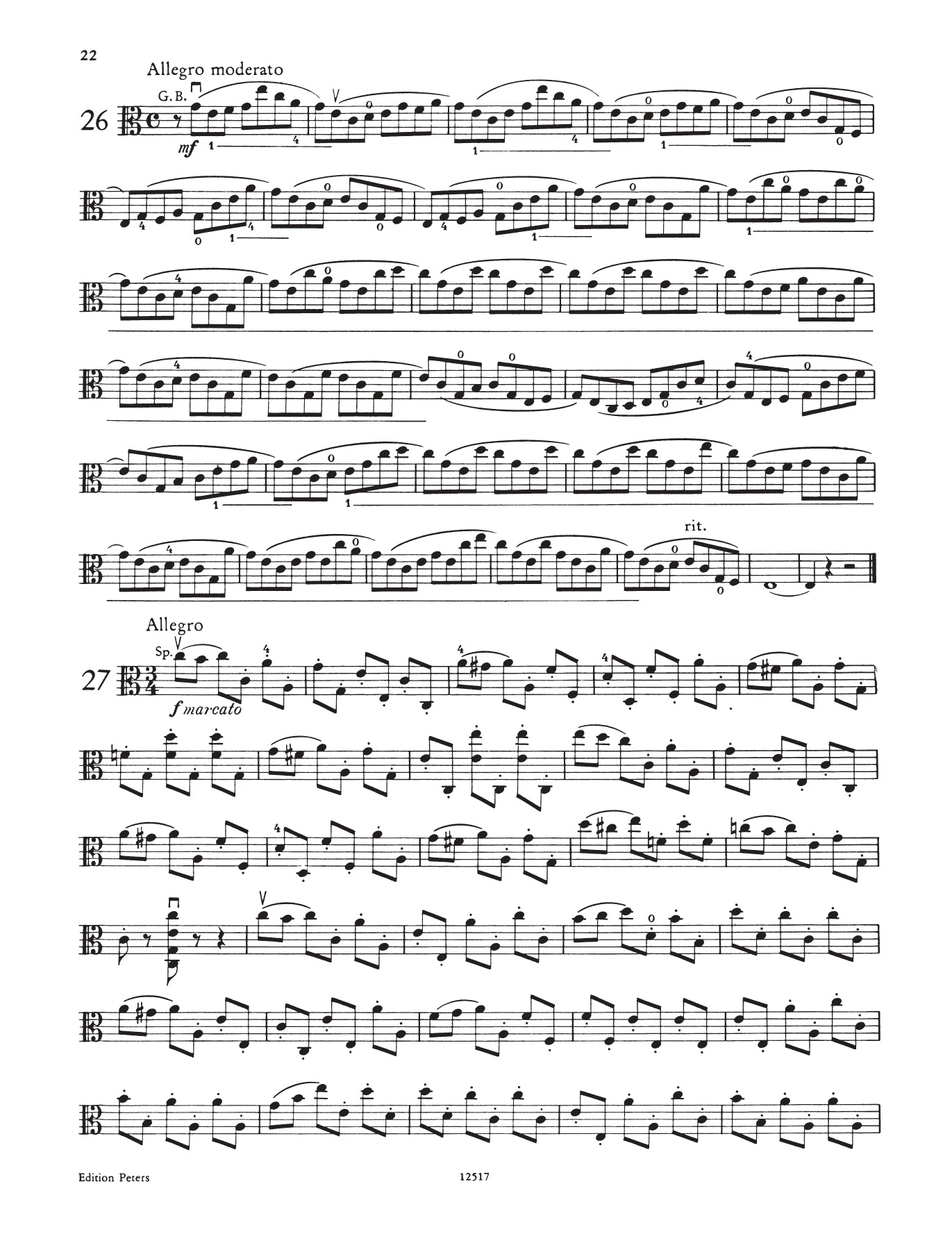 Wohlfahrt - 60 Studies Op 45 For Viola