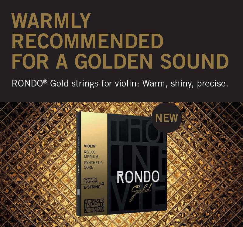 Thomastik RG100 Rondo Gold Violin String Set (Violin 4/4, Medium)