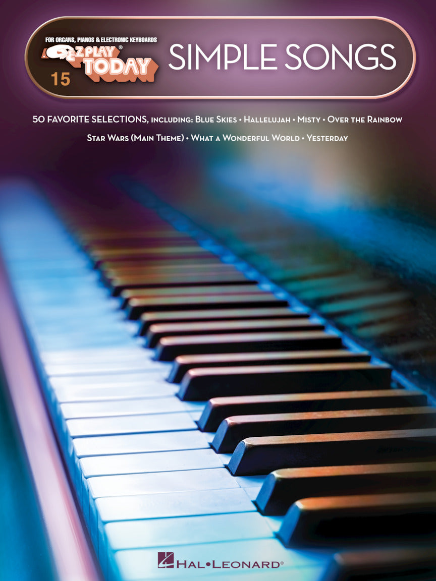 Simple Songs - Ez Play Piano Volume 15 Songbook (50 Songs)