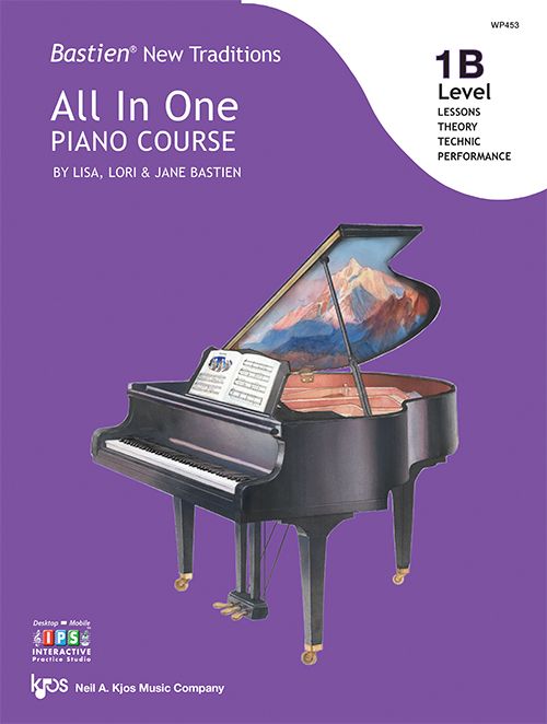 Bastien: New Traditions - All In One Piano Course Level 1B Book