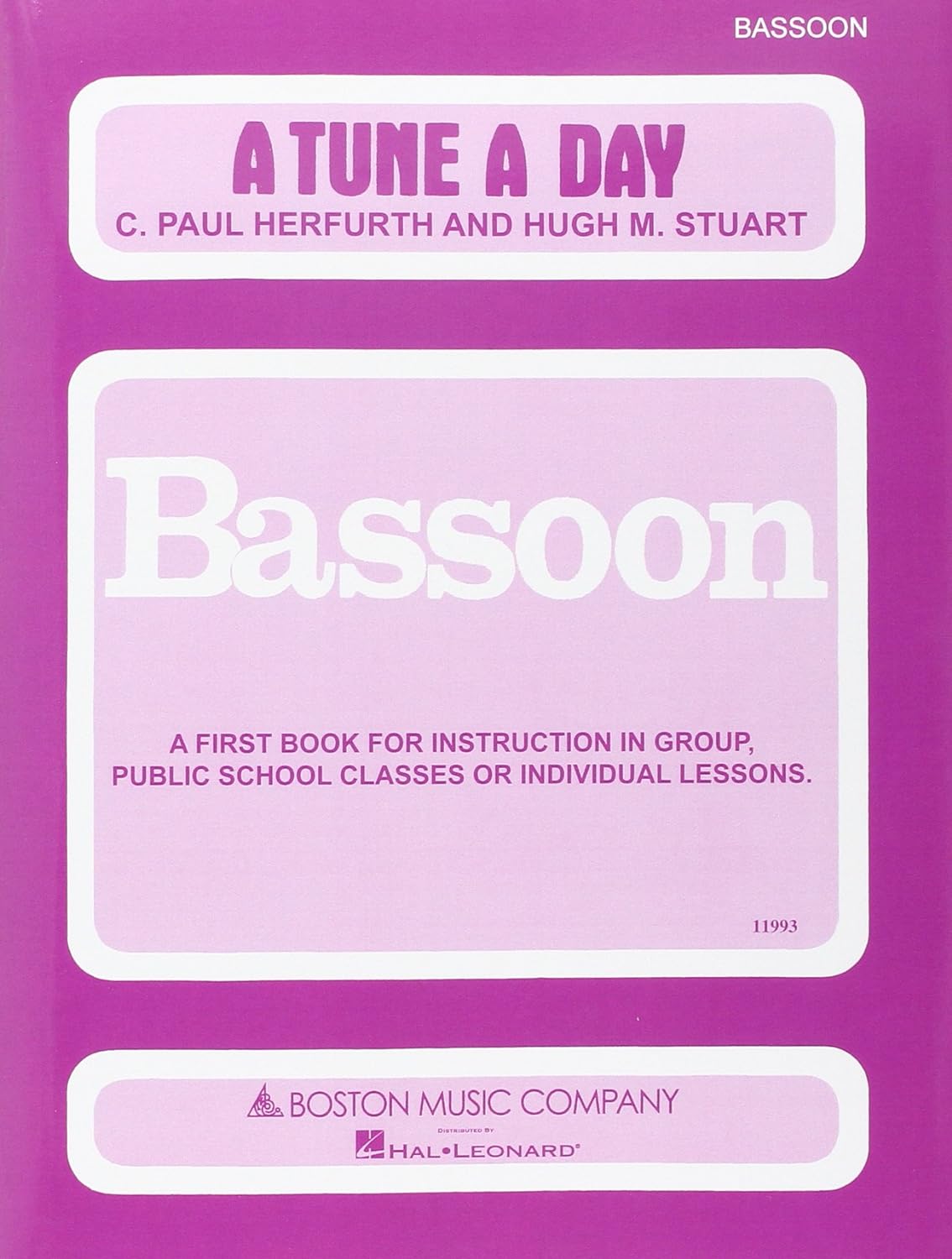 A Tune A Day - Bassoon Book 1