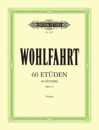 Wohlfahrt - 60 Studies Op 45 For Violin Solo Book